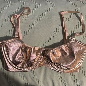 Victoria's Secret Shiny Bronze Bra